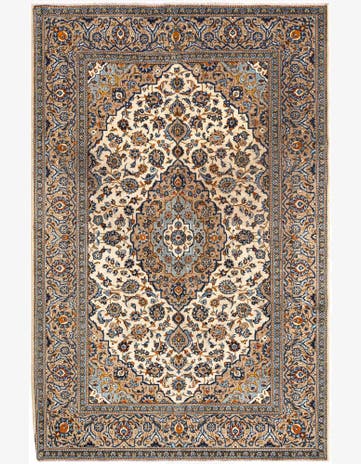 6' 7 x 9' 10 Kashan Wool Rug
