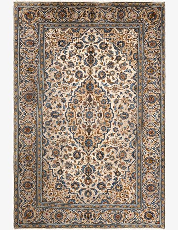 7' 9 x 11' 6 Kashan Wool Rug
