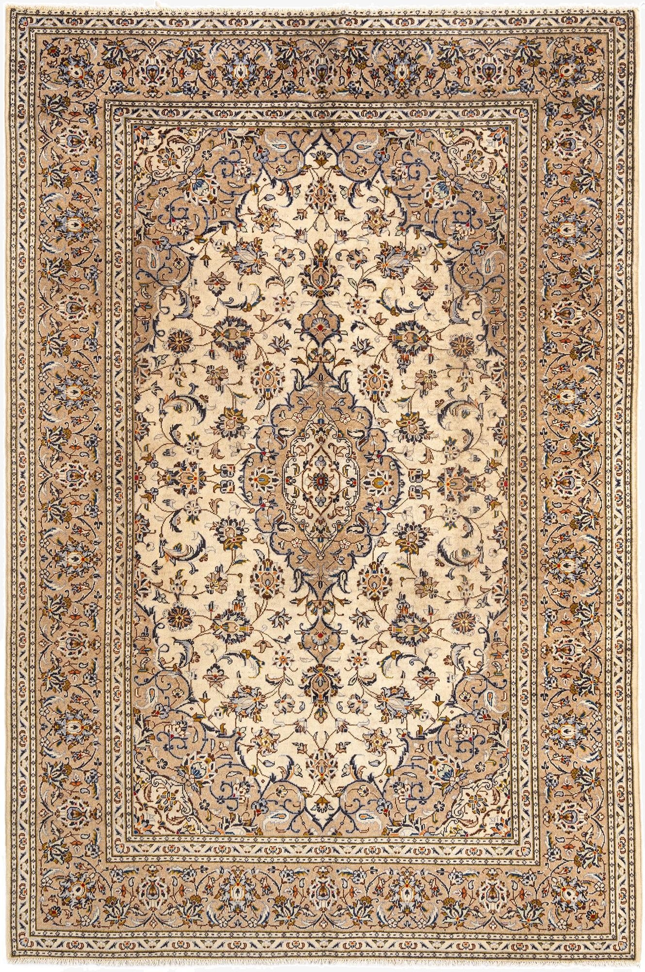 200cm x 297cm Kashan Wool Rug