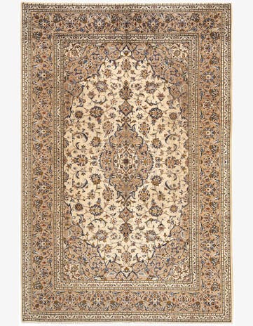 6' 6 x 9' 9 Kashan Wool Rug