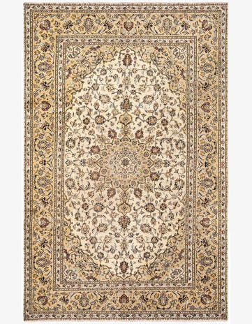 6' 4 x 9' 10 Kashan Wool Rug