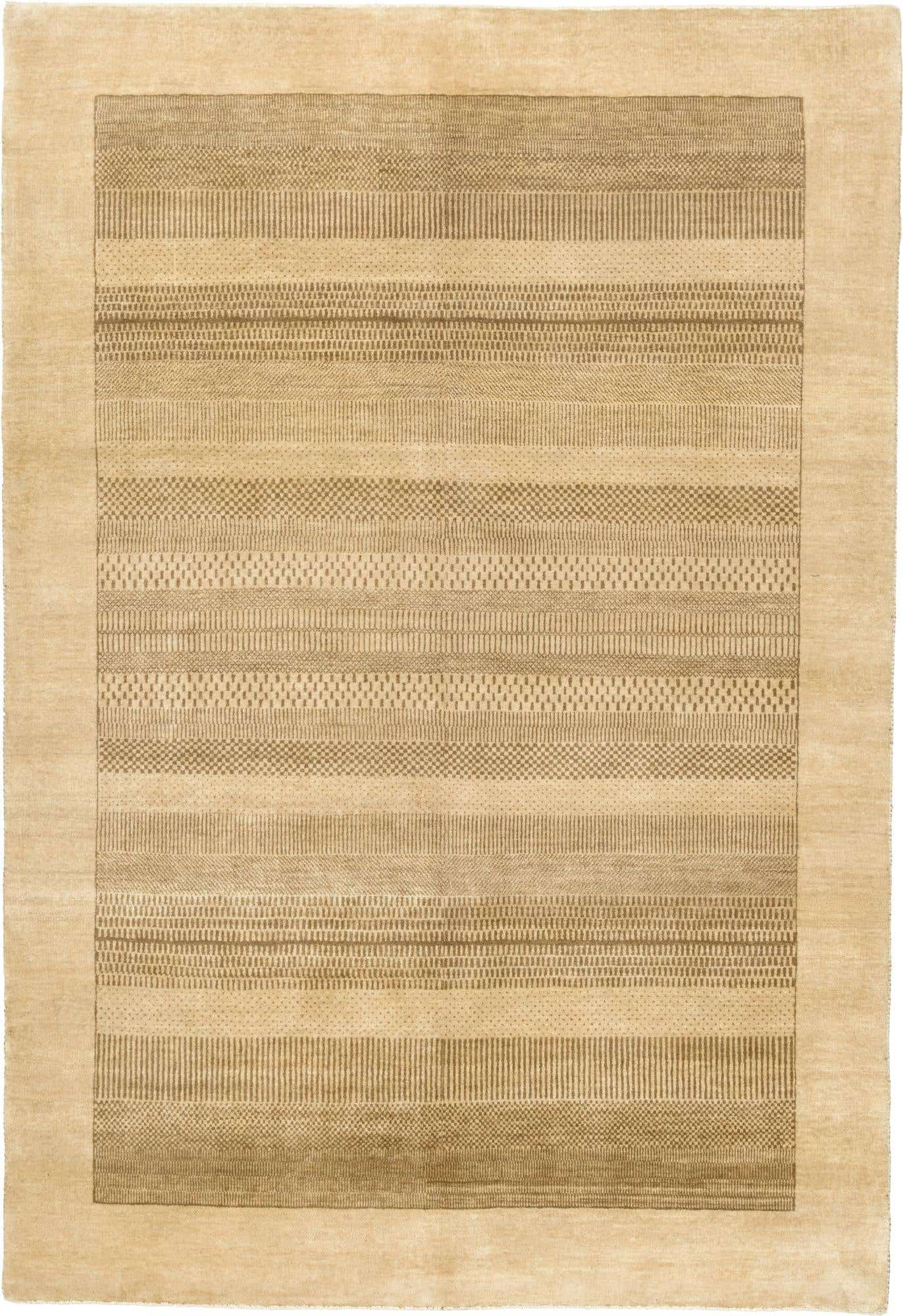4' 8 x 6' 9 Hand Knotted Kashkuli Gabbeh Wool Rug