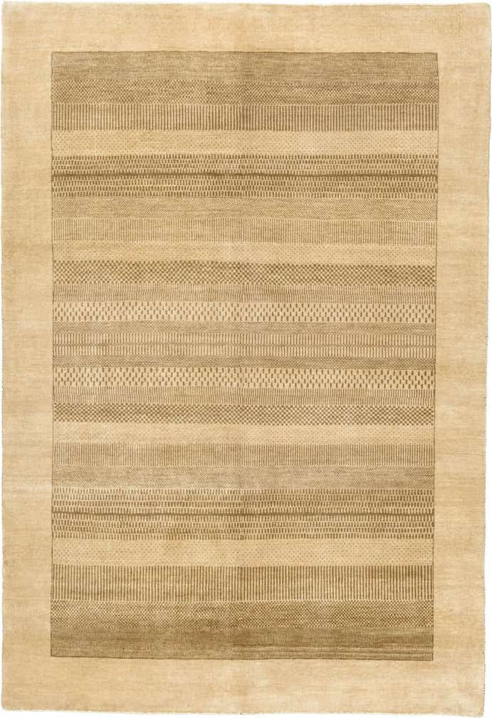 4' 8 x 6' 9 Hand Knotted Kashkuli Gabbeh Wool Rug