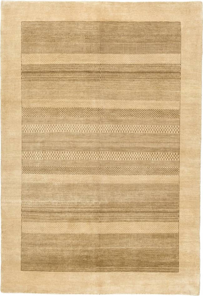 Detail image of 4' 8 x 6' 9 Hand Knotted Kashkuli Gabbeh Wool Rug