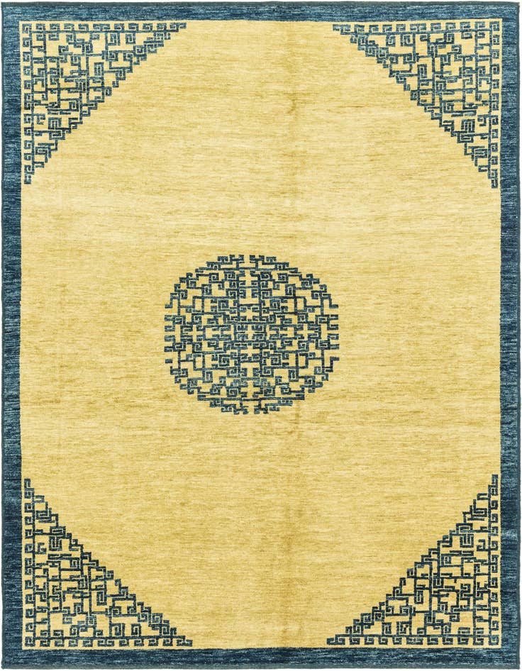 Detail image of 6' 1 x 9' 2 Hand Knotted Kashkuli Gabbeh Wool Rug