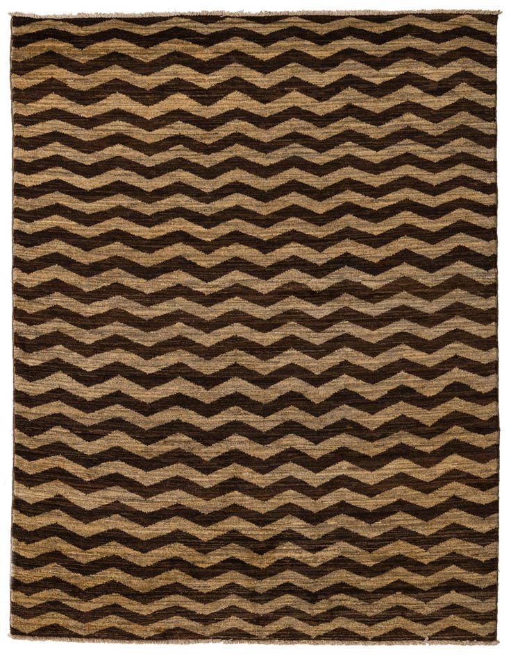 Detail image of 4' 8 x 6' 7 Hand Knotted Kashkuli Gabbeh Rug