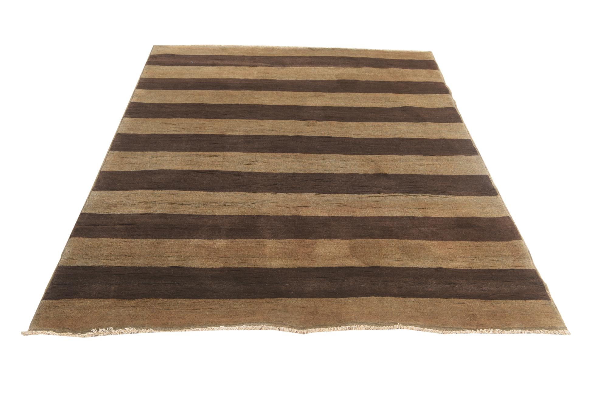 5' 1 x 6' 10 Hand Knotted Kashkuli Gabbeh Rug
