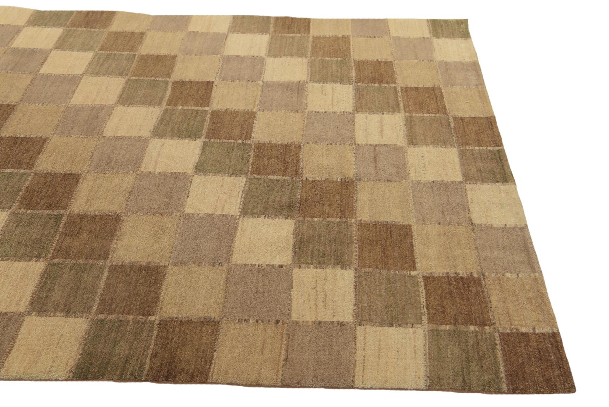 5' 1 x 8' Hand Knotted Kashkuli Gabbeh Oriental Wool Rug