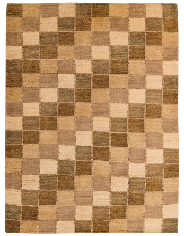 Detail image of 5' 1 x 8' Hand Knotted Kashkuli Gabbeh Oriental Wool Rug