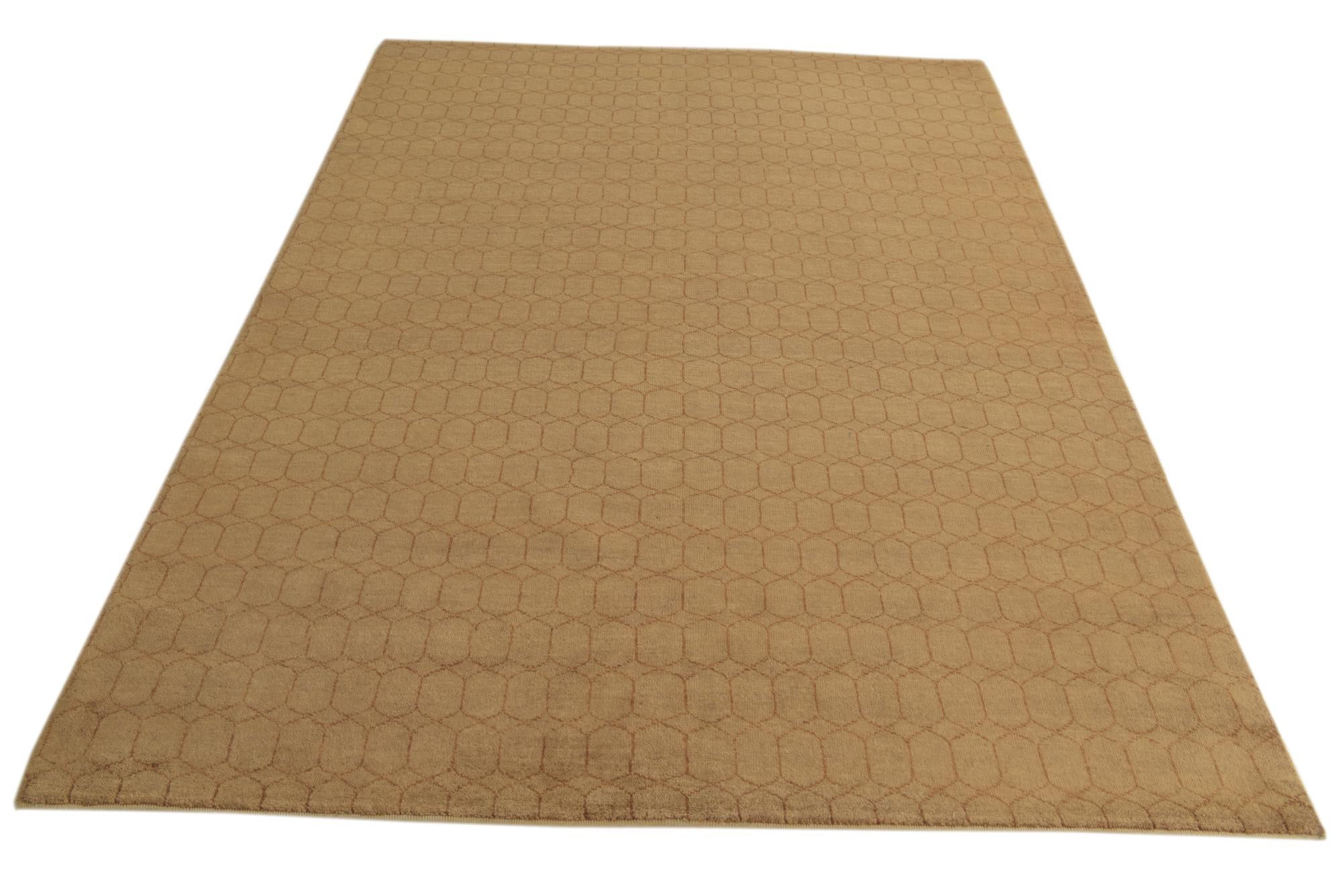 5' 7 x 8' Hand Knotted Kashkuli Gabbeh Oriental Wool Rug