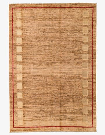 5' 5 x 8' Hand Knotted Kashkuli Gabbeh Rug