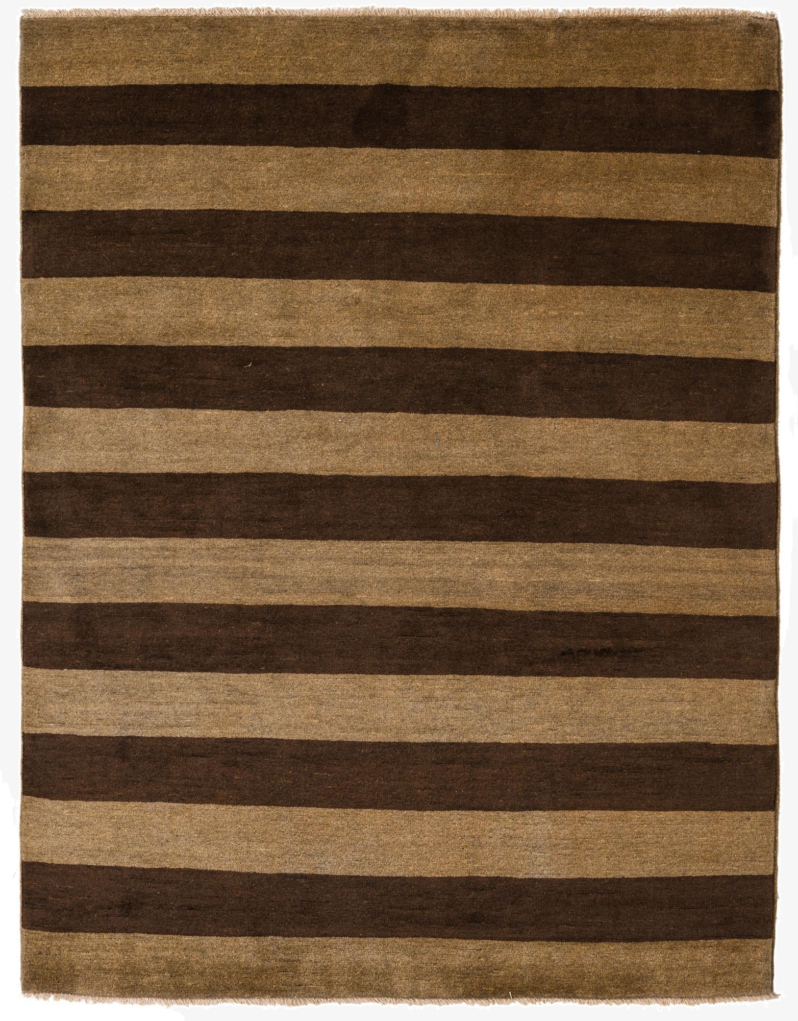 4' 10 x 6' 6  Hand Knotted Kashkuli Gabbeh Rug