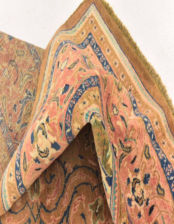 Detail image of 9' 7 x 13' 4  Hand Knotted Kashmar Persian Wool Rug