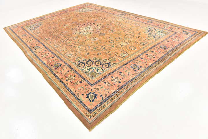 9' 7 x 13' 4 Hand Knotted Kashmar Persian Wool Rug