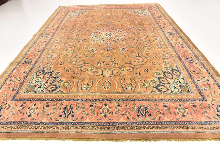 9' 7 x 13' 4 Hand Knotted Kashmar Persian Wool Rug