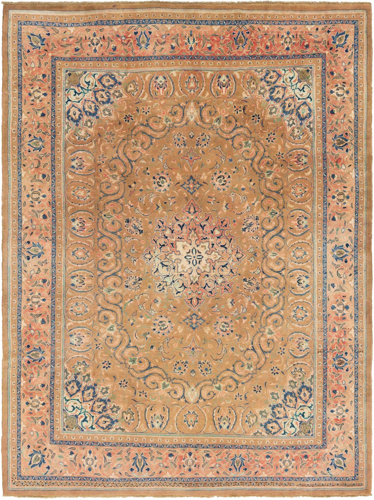 9' 7 x 13' 4 Hand Knotted Kashmar Persian Wool Rug