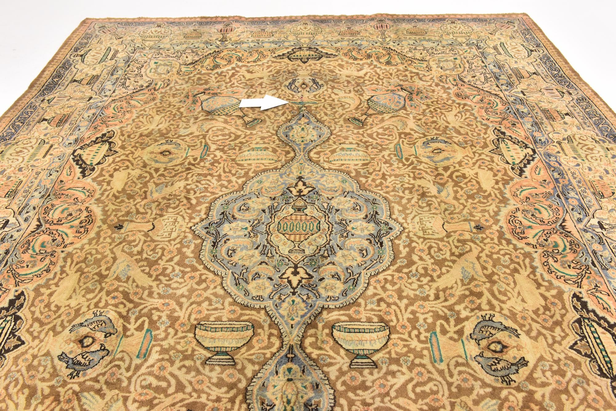295cm x 390cm Hand Knotted Kashmar Persian Wool Rug