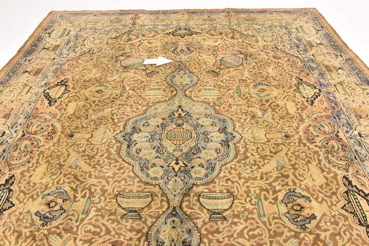 295cm x 390cm Hand Knotted Kashmar Persian Wool Rug
