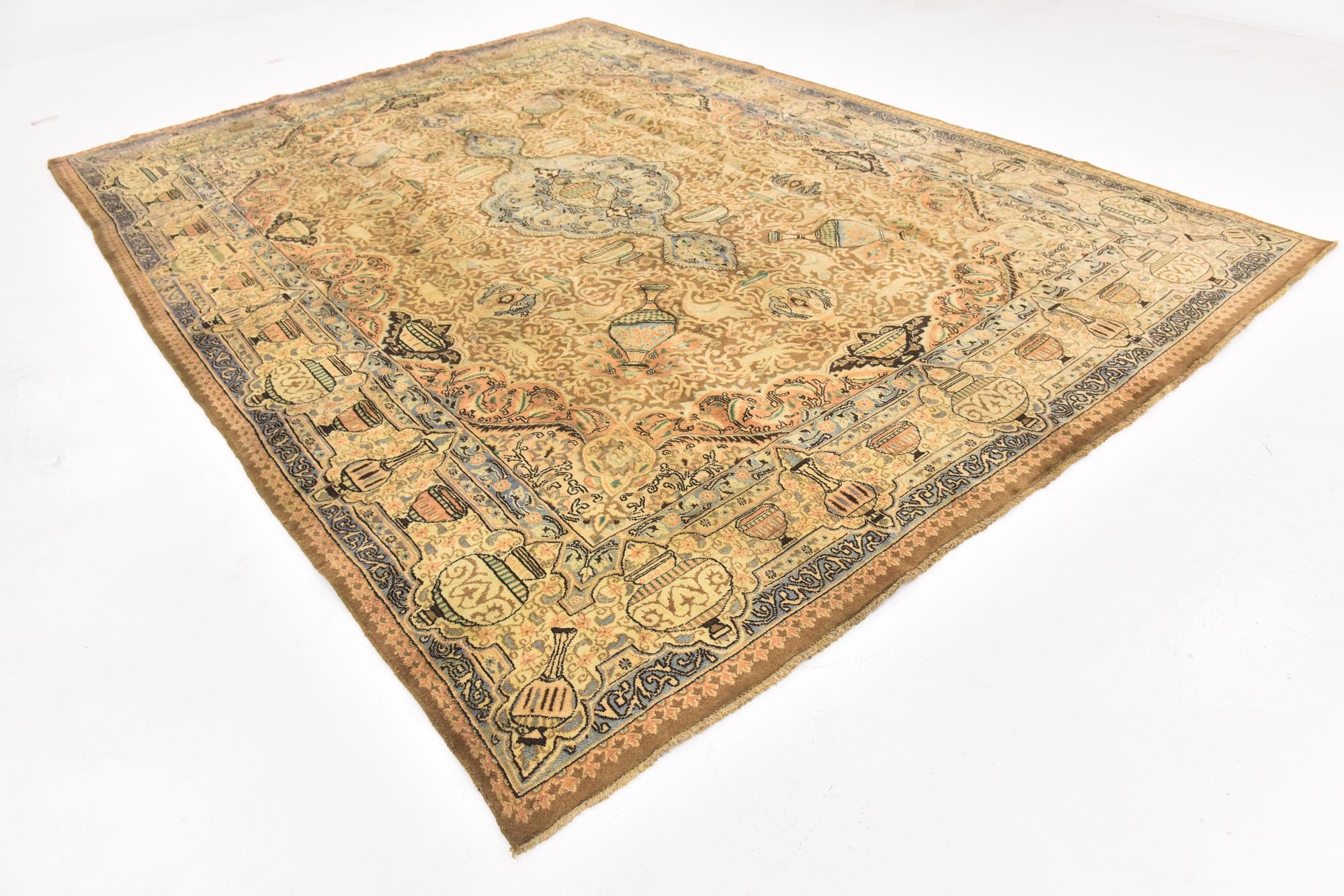295cm x 390cm Hand Knotted Kashmar Persian Wool Rug