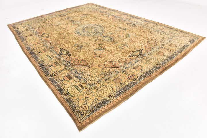 295cm x 390cm Hand Knotted Kashmar Persian Wool Rug