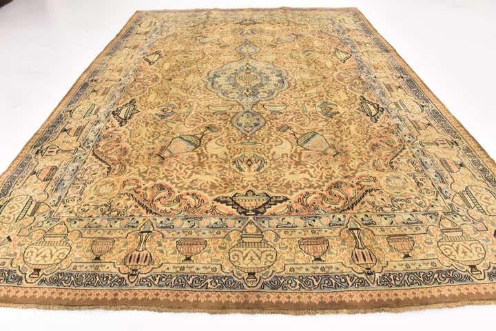 295cm x 390cm Hand Knotted Kashmar Persian Wool Rug