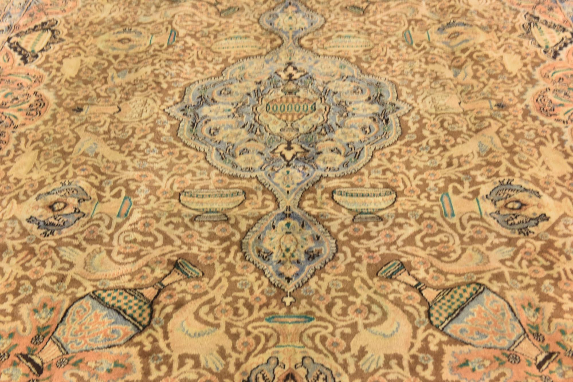 295cm x 390cm Hand Knotted Kashmar Persian Wool Rug