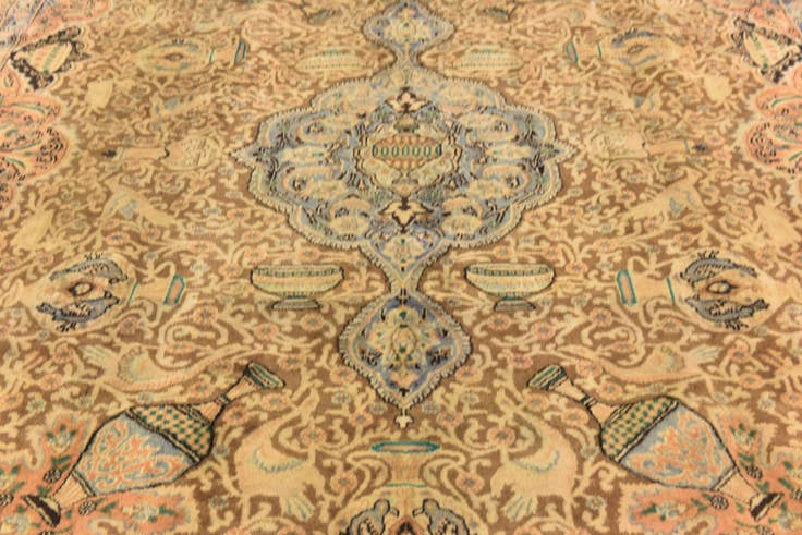 Detail image of 295cm x 390cm Hand Knotted Kashmar Persian Wool Rug