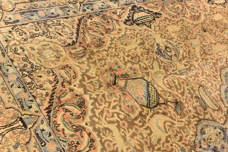 Detail image of 295cm x 390cm Hand Knotted Kashmar Persian Wool Rug