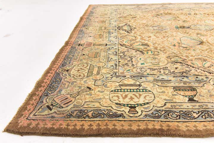 295cm x 390cm Hand Knotted Kashmar Persian Wool Rug