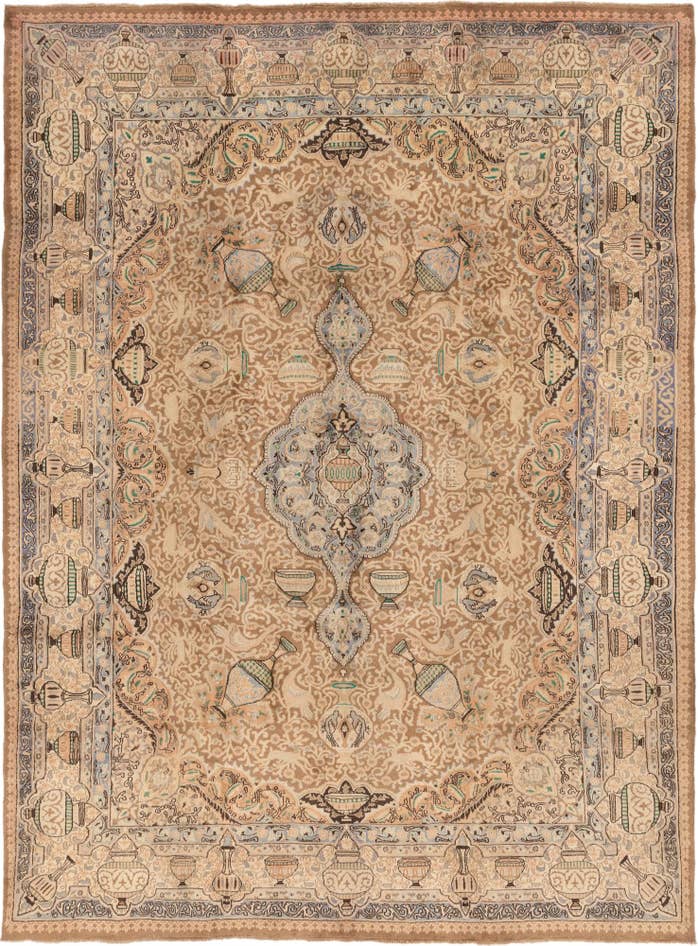 Detail image of 295cm x 390cm Hand Knotted Kashmar Persian Wool Rug