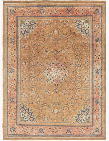9' 7 x 13' 4 Hand Knotted Kashmar Persian Wool Rug