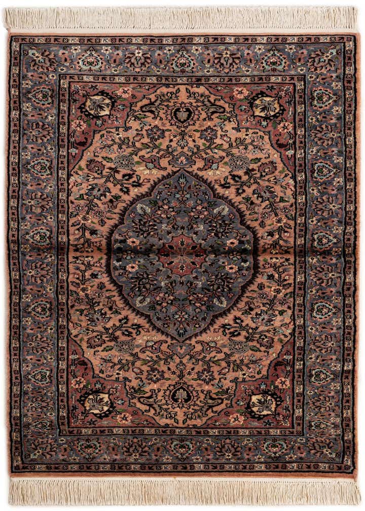 3' 3 x 5' 2 Hand Knotted Kashmir Oriental Rug