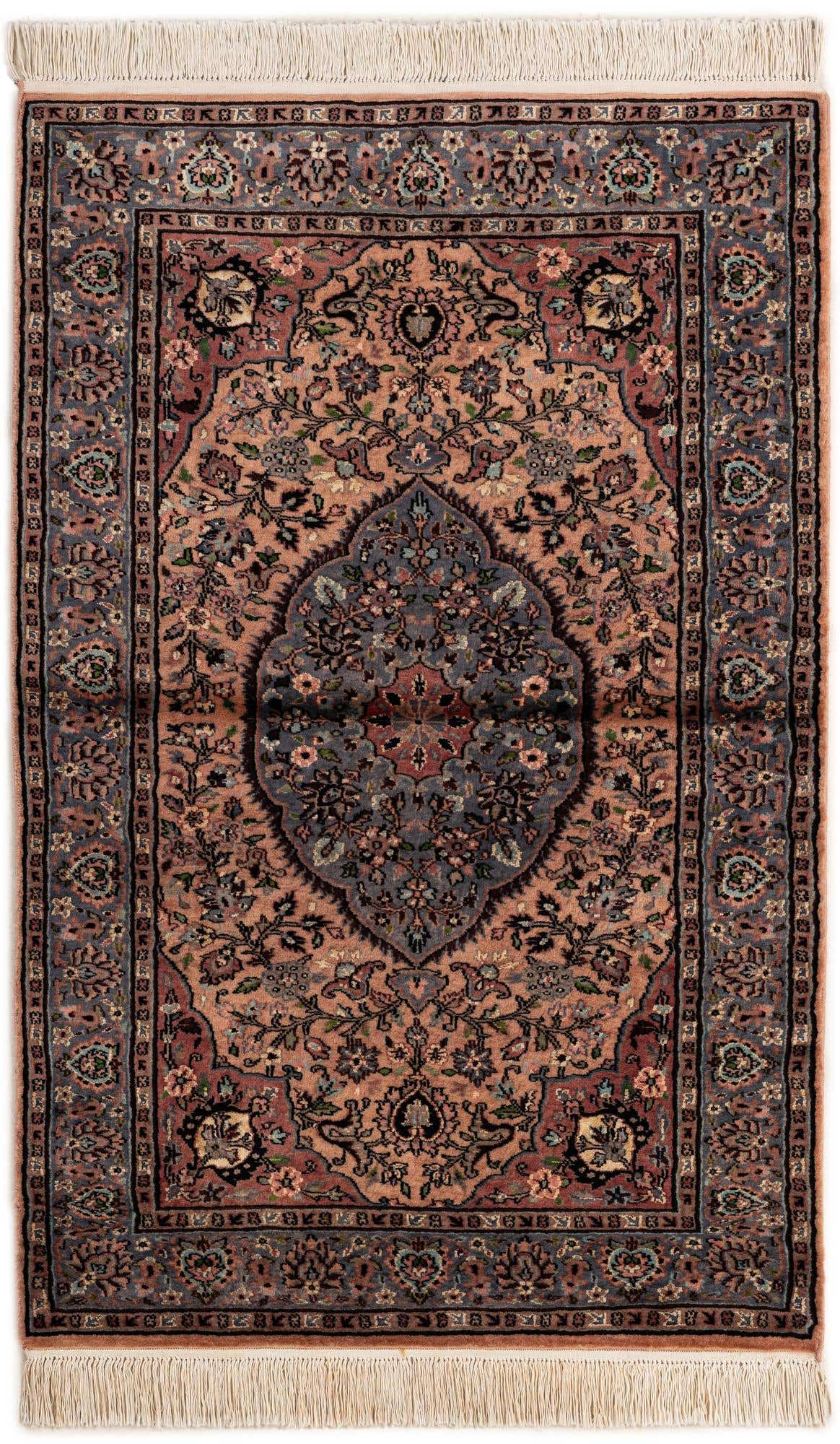 3' 3 x 5' 2 Hand Knotted Kashmir Oriental Rug