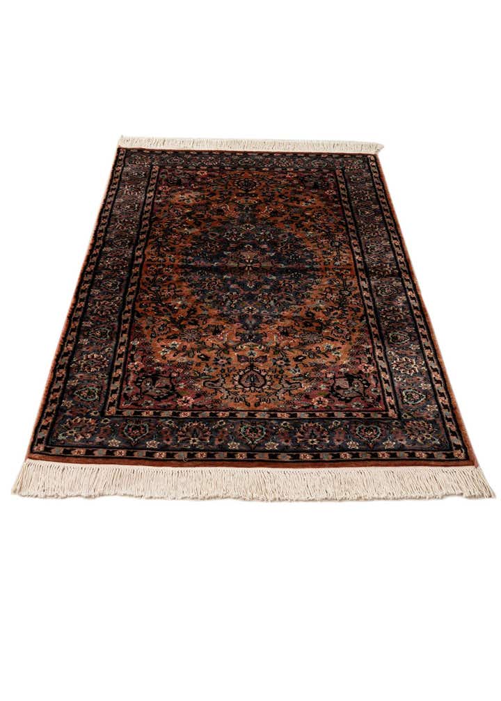 3' 2 x 5' 2 Hand Knotted Kashmir Oriental Rug