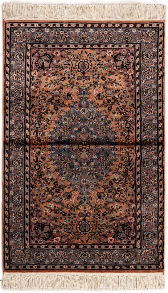 Detail image of 3' 2 x 5' 2 Hand Knotted Kashmir Oriental Rug