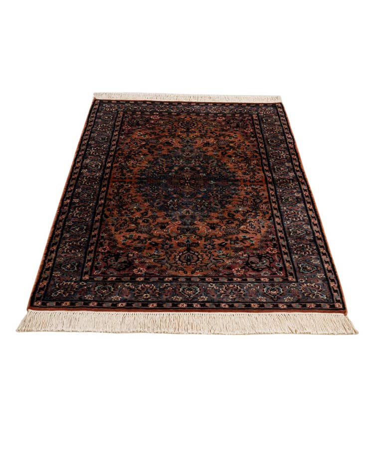 Detail image of 3' 3 x 4' 10  Hand Knotted Kashmir Oriental Rug