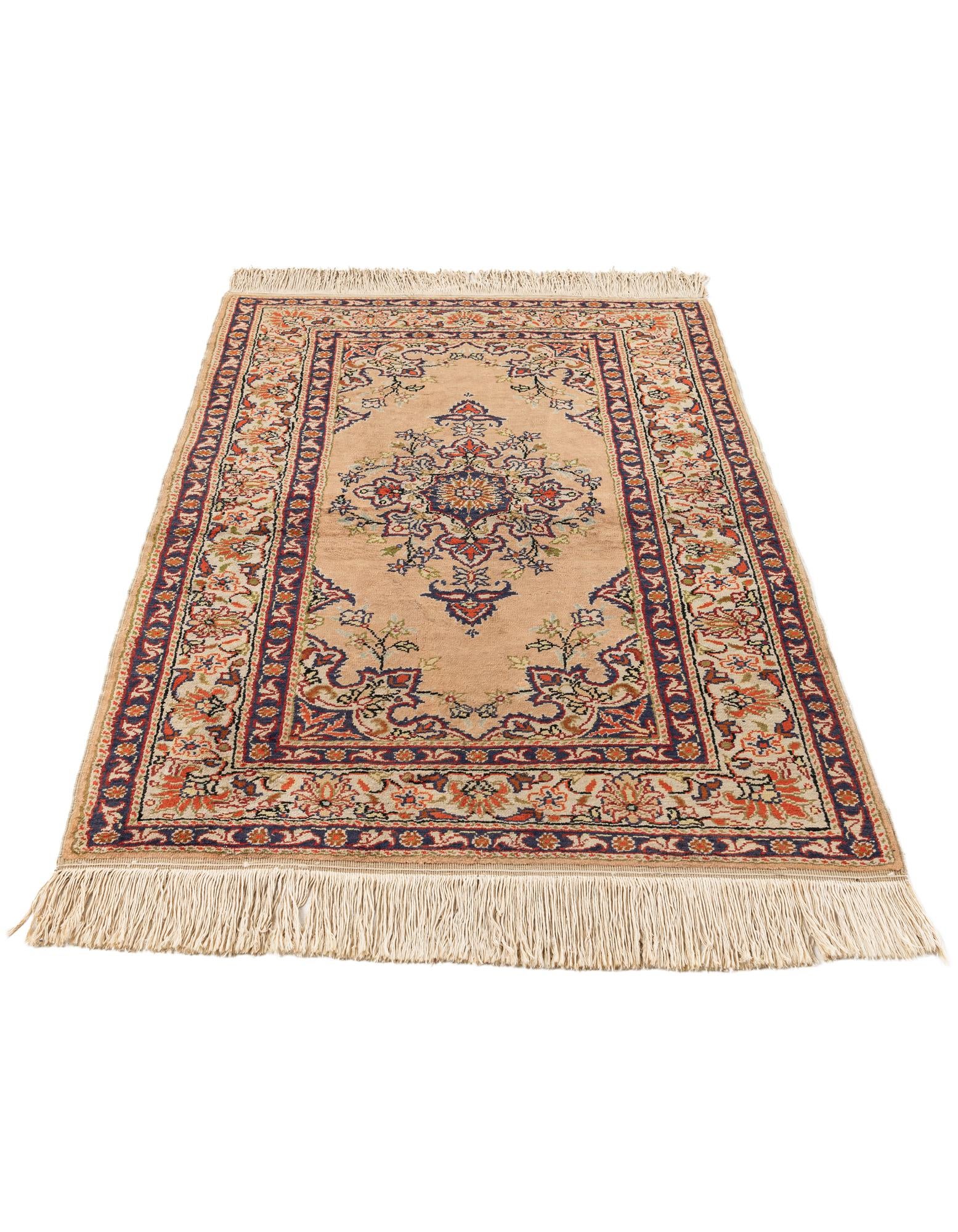 3' x 4' 5 Hand Knotted Kashmir Oriental Wool Rug