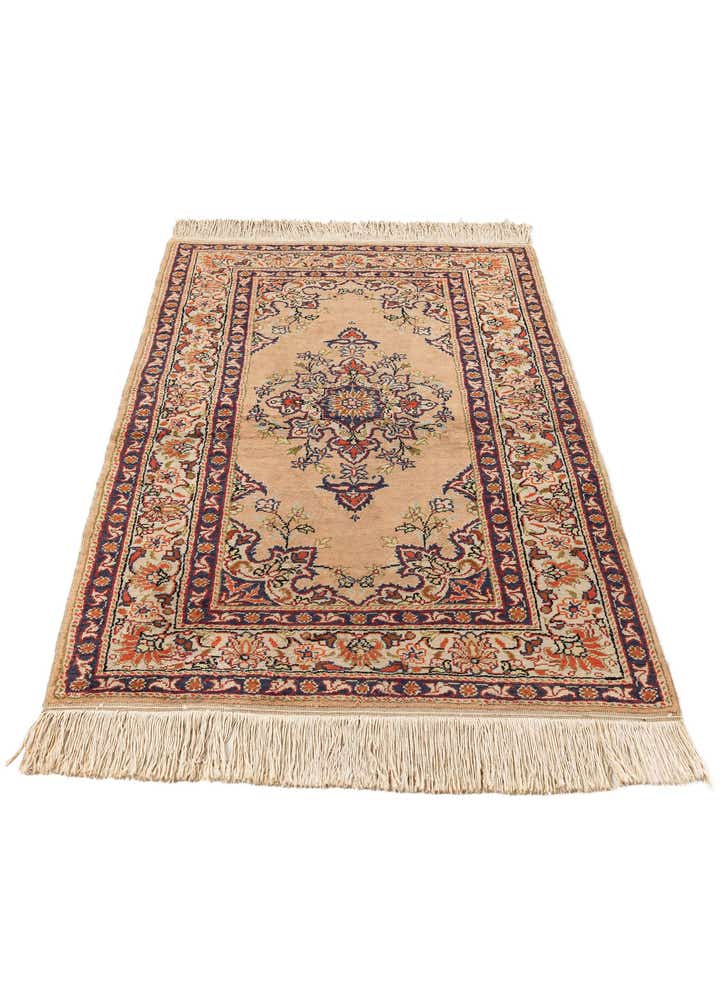 3' x 4' 5 Hand Knotted Kashmir Oriental Wool Rug