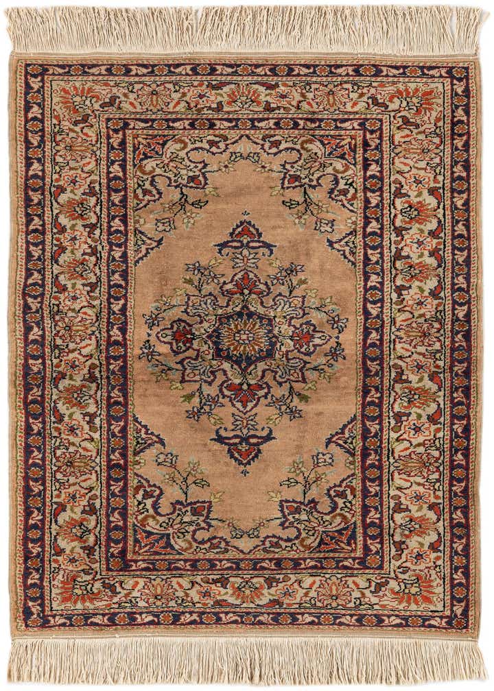 3' x 4' 5 Hand Knotted Kashmir Oriental Wool Rug