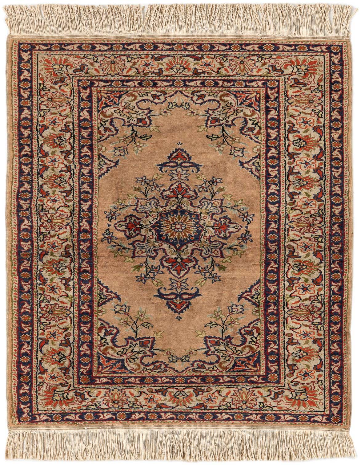 3' x 4' 5 Hand Knotted Kashmir Oriental Wool Rug
