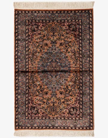 3' 3 x 5' 11 Hand Knotted Kashmir Oriental Rug