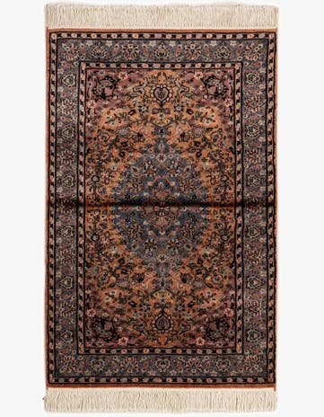 3' 2 x 5' 2 Hand Knotted Kashmir Oriental Rug