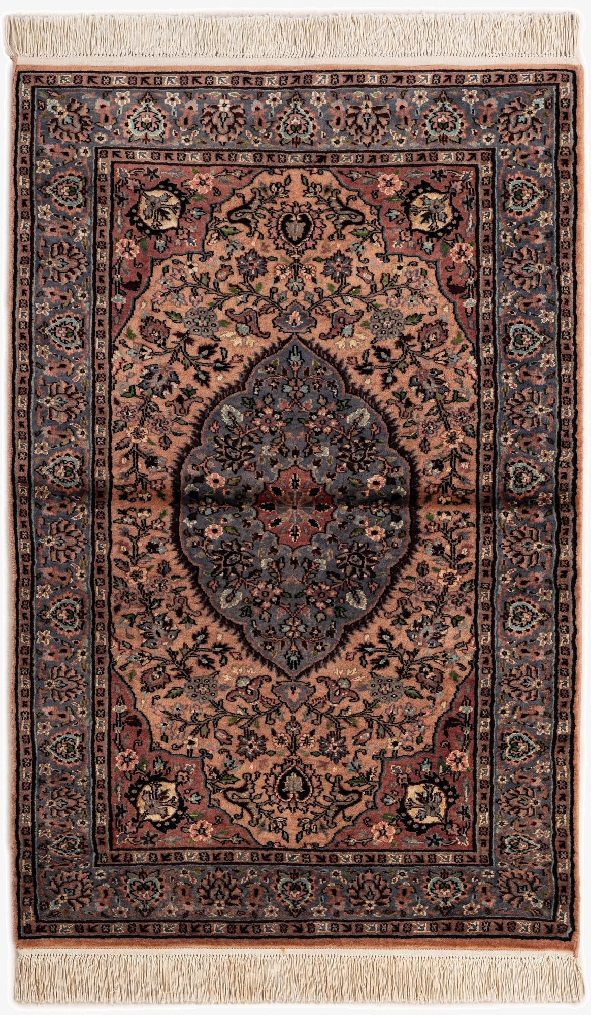 3' 3 x 5' 2  Hand Knotted Kashmir Oriental Rug