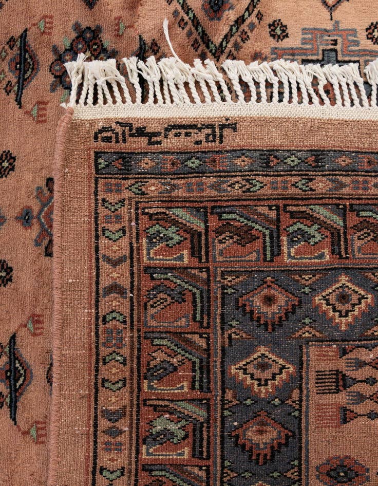 Detail image of 4' 2 x 6' 2  Hand Knotted Kazak Wool Rug