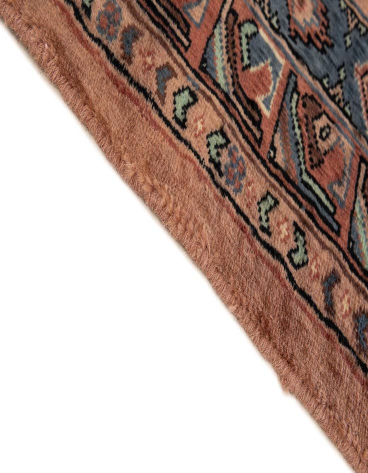 Detail image of 4' 2 x 6' 2  Hand Knotted Kazak Wool Rug