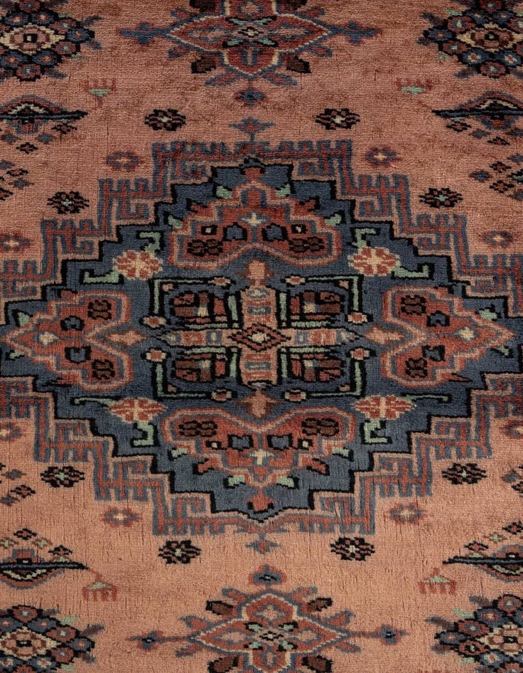 Detail image of 4' 2 x 6' 2  Hand Knotted Kazak Wool Rug