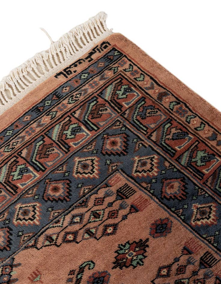 Detail image of 4' 2 x 6' 2  Hand Knotted Kazak Wool Rug