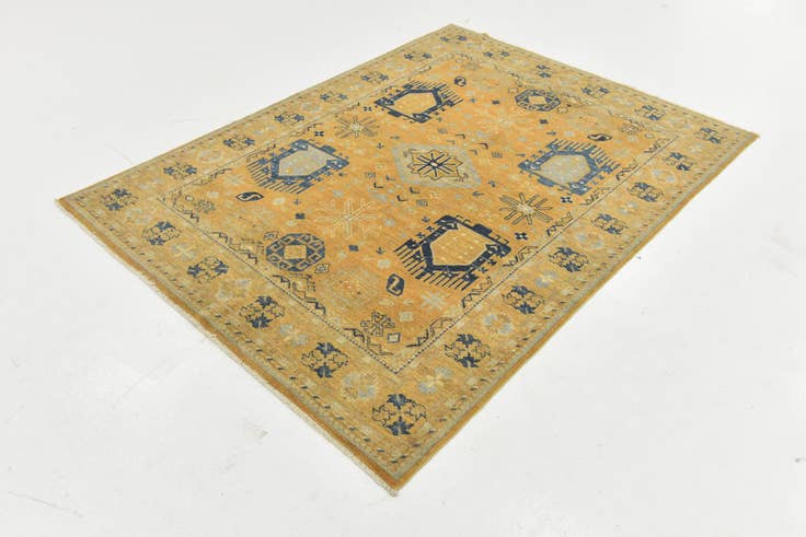 Detail image of 4' 10 x 6' 6 Hand Knotted Kazak Rug