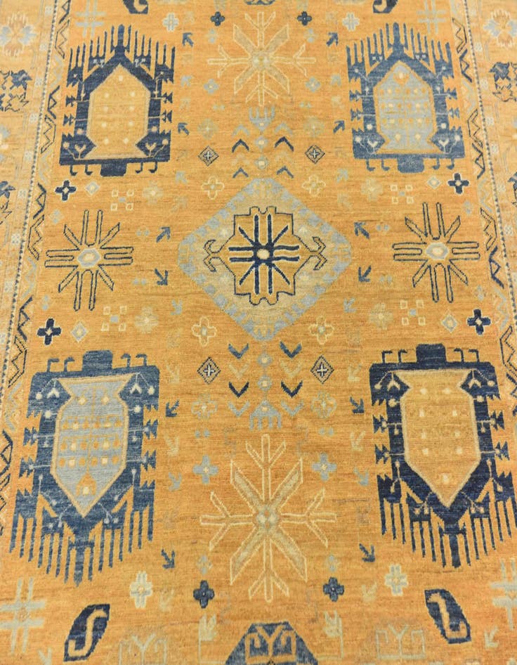 Detail image of 4' 10 x 6' 6  Hand Knotted Kazak Rug