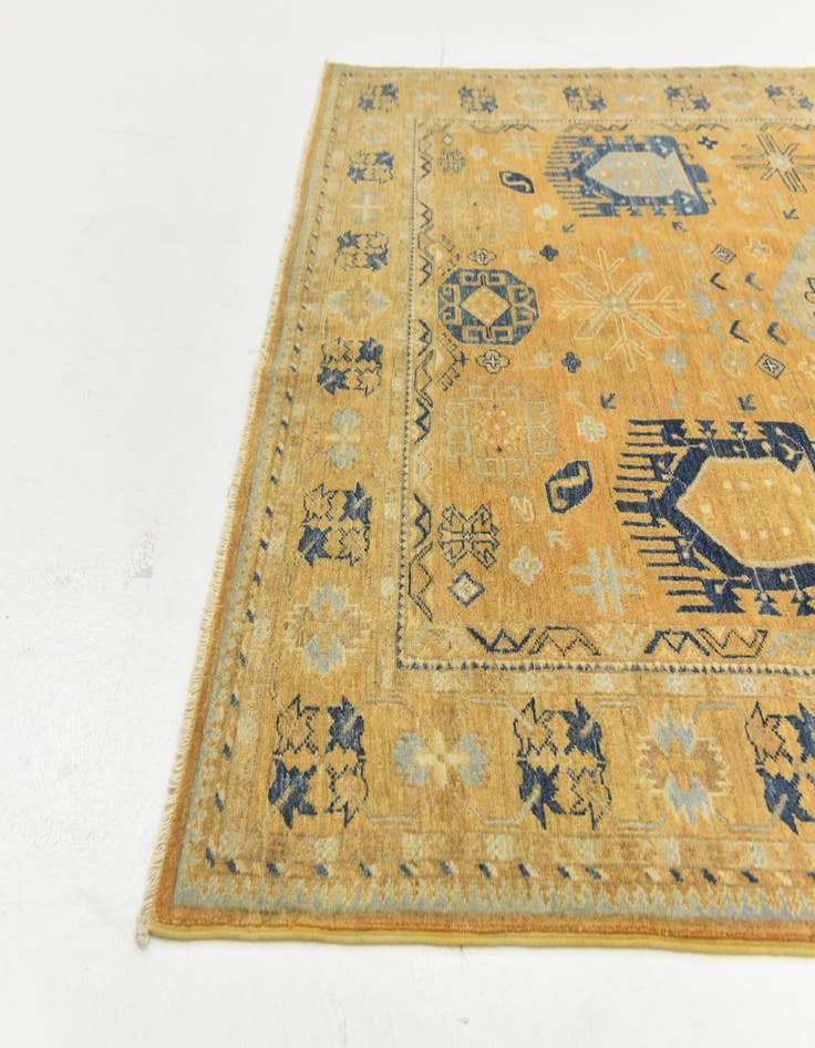 Detail image of 4' 10 x 6' 6  Hand Knotted Kazak Rug